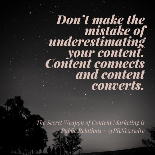 Secret Weapon of Content Marketing is PR